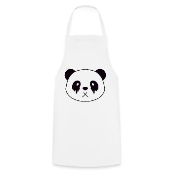Panda rock - Tablier de cuisine - blanc - Devant - AI Model Male 185 dark (185cm)