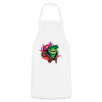 A Beautiful Druid of Spore Circle Design - Cooking Apron - white - Front - AI Model Male 185 dark (185cm)