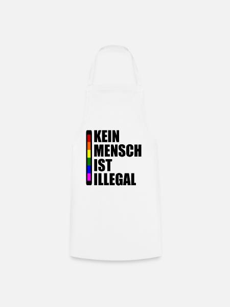 Kein mensch ist illegal - Kochschürze - Weiß