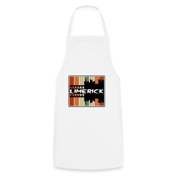 Limerick Irlande Skyline Silhouette Voyage Souveni - Tablier de cuisine - blanc - Devant - AI Model Male 185 dark (185cm)