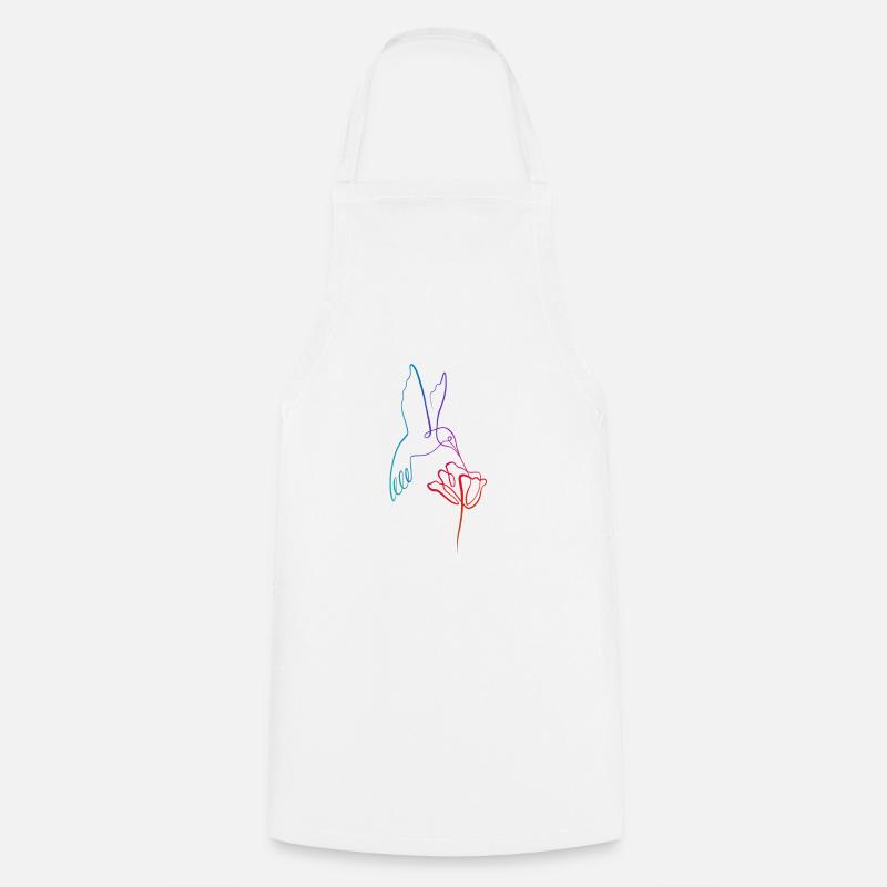 Colibri lining art - Tablier de cuisine - blanc