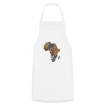 Africa - Cooking Apron - white - Front - AI Model Male 185 dark (185cm)