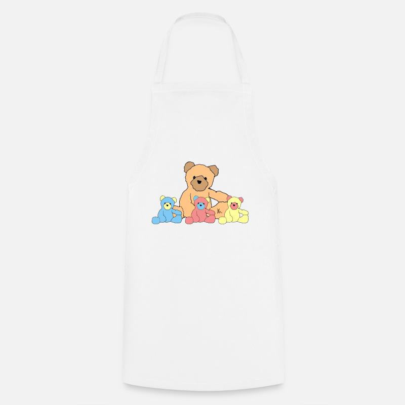 Teddybär teddy - Kochschürze - Weiß
