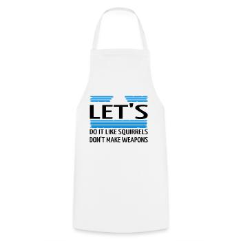 blagues cool géniales paix pour paris dictons hippie - Tablier de cuisine - blanc - Devant - AI Model Male 185 dark (185cm)
