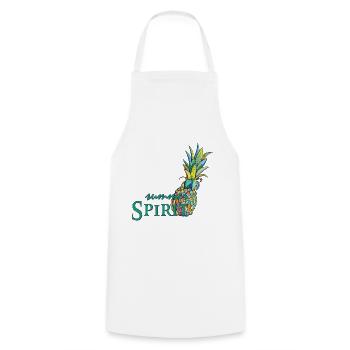 Pineapple Summer Spirit Summer Time - Cooking Apron - white - Front - AI Model Male 185 dark (185cm)