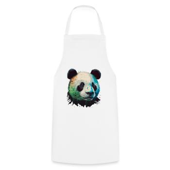 Gesicht des Pandas - Kochschürze - Weiß - Vorne - AI Model Male 185 dark (185cm)