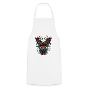 Doe - Cooking Apron - white - Front - AI Model Male 185 dark (185cm)
