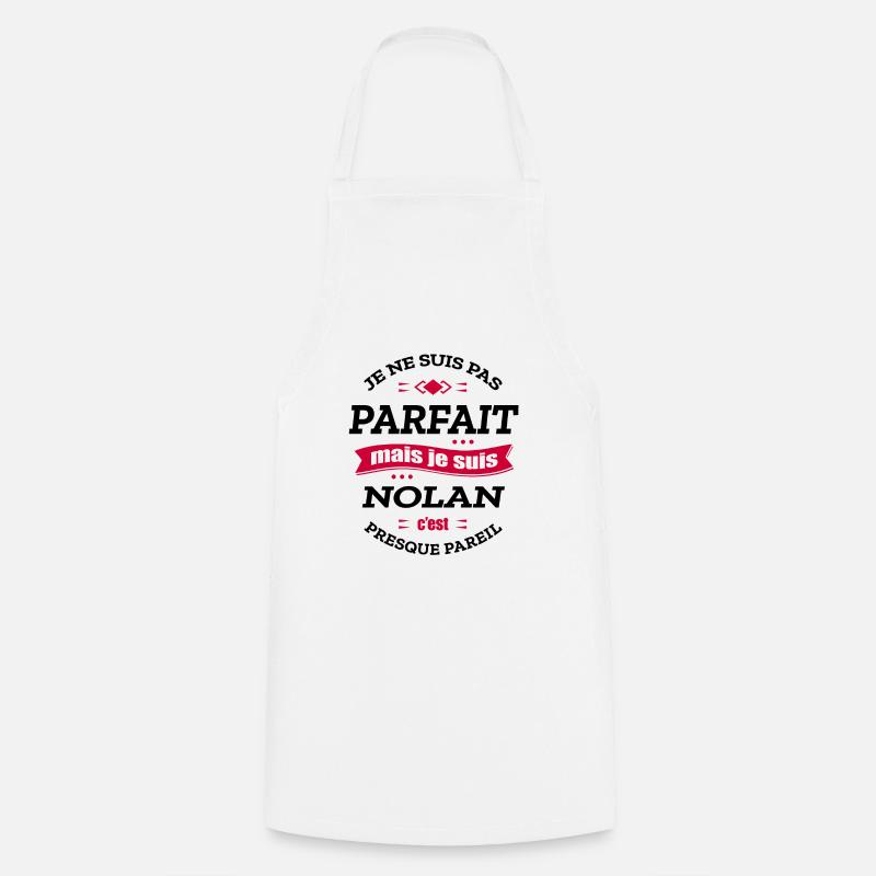 NOLAN PARFAIT - PRENOM NOLAN - Tablier de cuisine - blanc