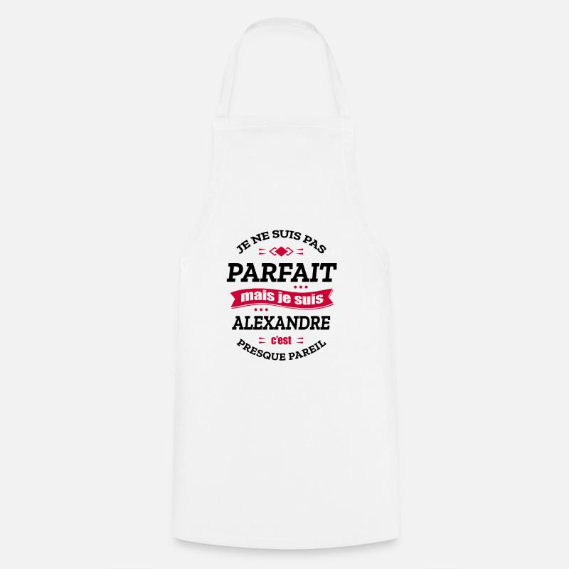 ALEXANDRE PARFAIT - PRENOM ALEXANDRE - Tablier de cuisine - blanc