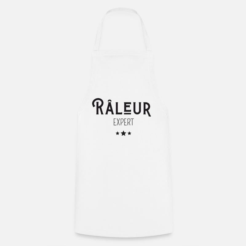 râleur expert - Tablier de cuisine - blanc