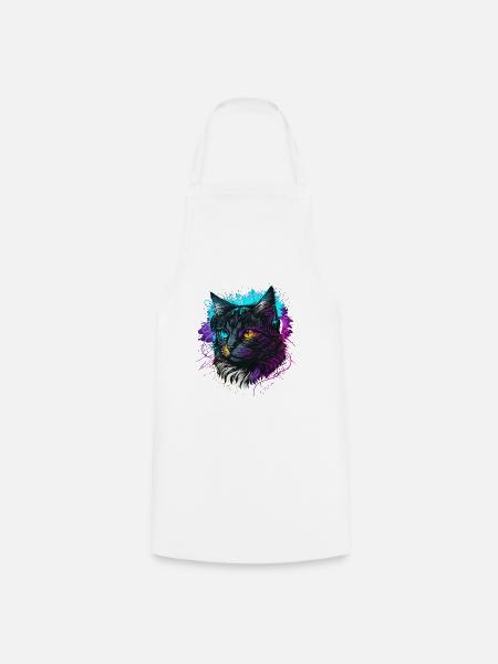 Produzent Katze - Kochschürze - Weiß