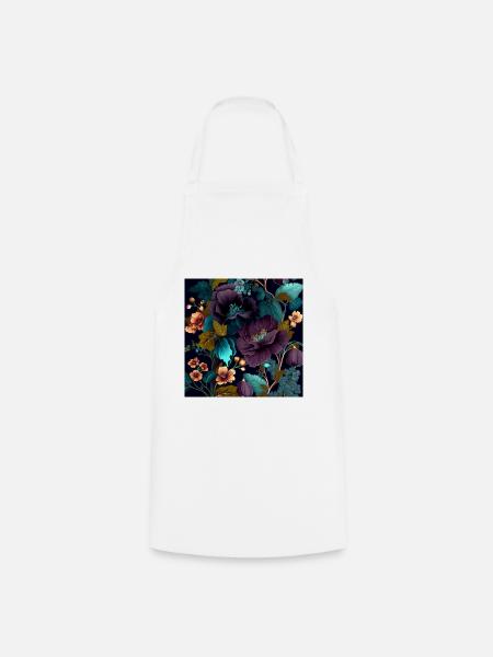 Floral Design 11 - Kochschürze - Weiß