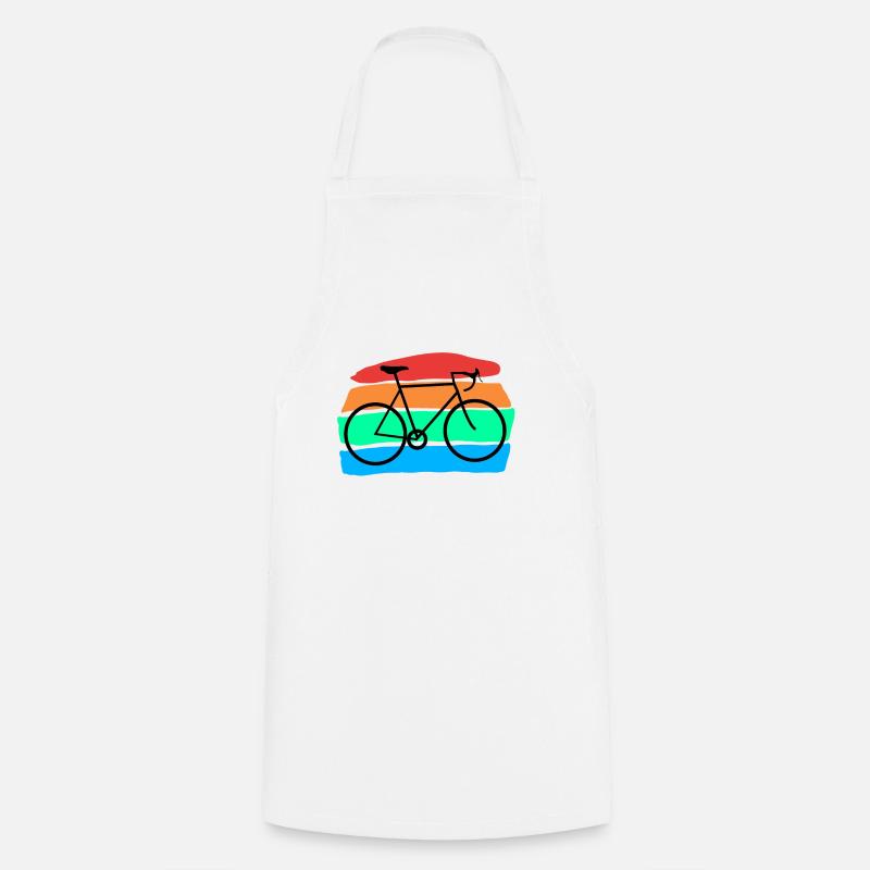 Bicyclette - Tablier de cuisine - blanc