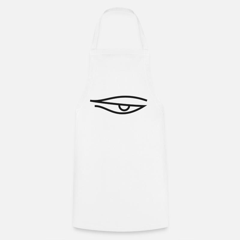 oeil - Tablier de cuisine - blanc