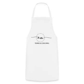 am logo - Kochschürze - Weiß - Vorne - AI Model Male 185 dark (185cm)