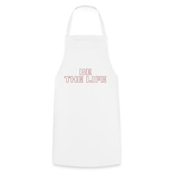 Soyez la vie - Tablier de cuisine - blanc - Devant - AI Model Male 185 dark (185cm)