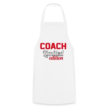 COACH LIMITED EDITION 275GD01 - Cooking Apron - white - Front - AI Model Male 185 dark (185cm)