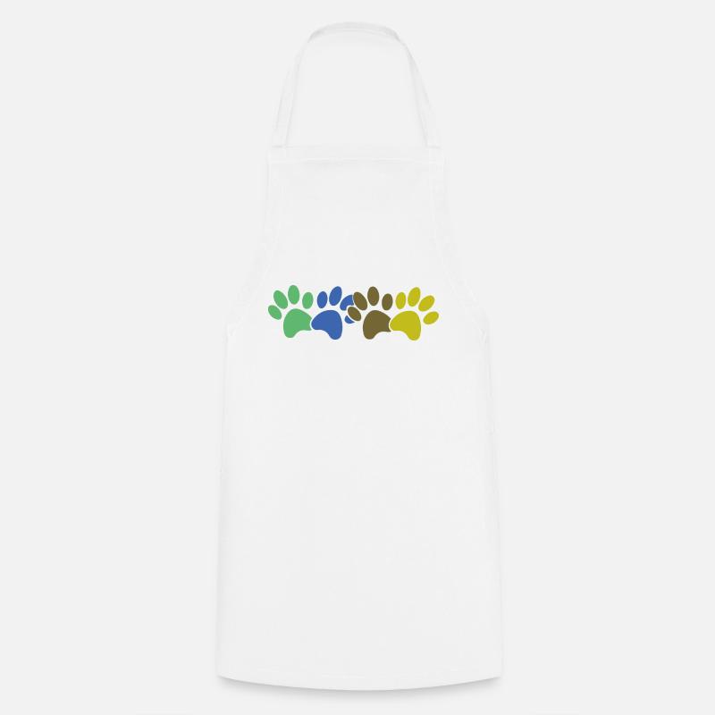 Dog paws - Cooking Apron - white