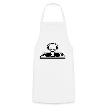 DJ - Tablier de cuisine - blanc - Devant - AI Model Male 185 dark (185cm)