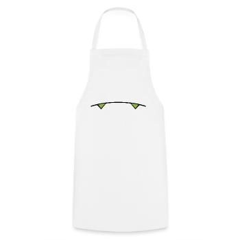 Marvin's Eyes - Tablier de cuisine - blanc - Devant - AI Model Male 185 dark (185cm)