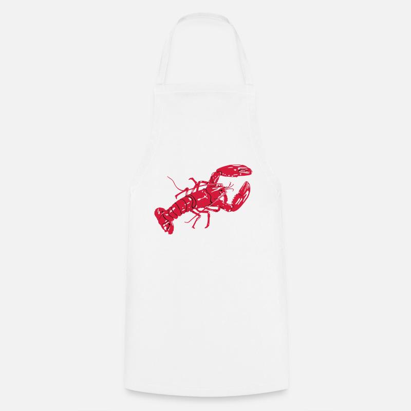 LobsterWhiteTee - Cooking Apron - white