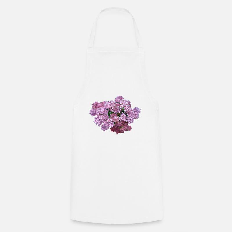 Fette Henne Kraut Blume - Kochschürze - Weiß