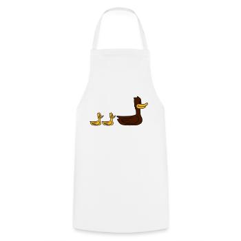 Duck Family - Tablier de cuisine - blanc - Devant - AI Model Male 185 dark (185cm)