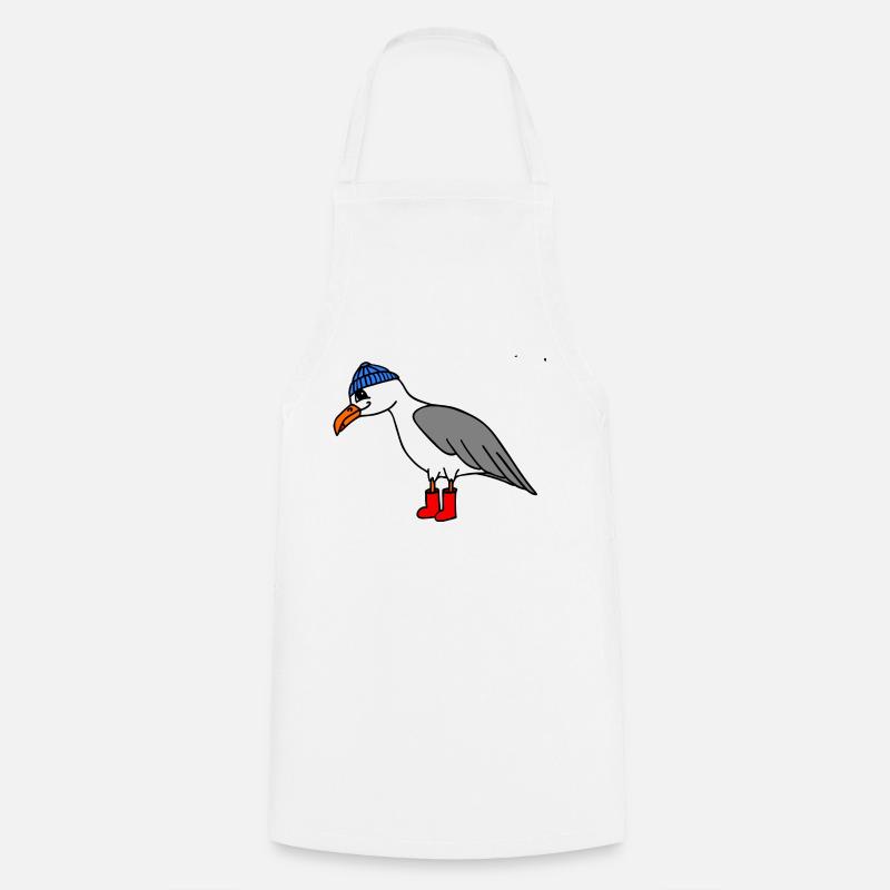 Möwe - Kochschürze - Weiß