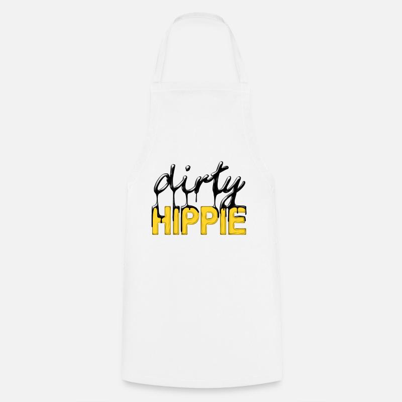 dirty hippie - Cooking Apron - white