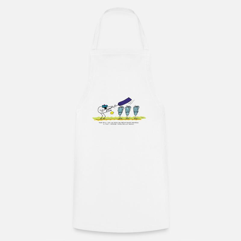 Devise du Marin Shadoks - Tablier de cuisine - blanc