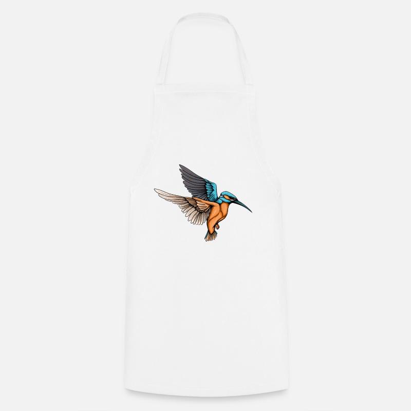 Eisvogel - Kochschürze - Weiß