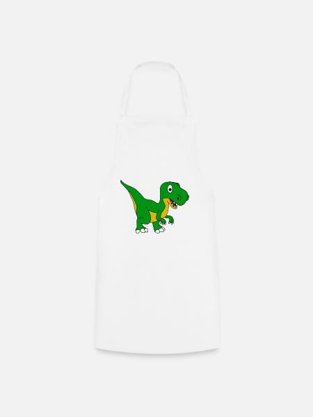T-Rex - Kochschürze - Weiß