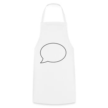 Speech bubble empty - Cooking Apron - white - Front - AI Model Male 185 dark (185cm)