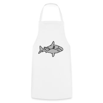 Fish Shark Predator Predator Water Graffiti Ocean - Cooking Apron - white - Front - AI Model Male 185 dark (185cm)