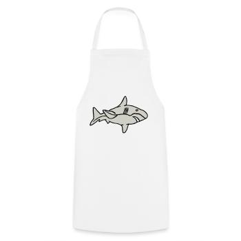 Fish Shark Predator Predator Water Graffiti Ocean - Cooking Apron - white - Front - AI Model Male 185 dark (185cm)