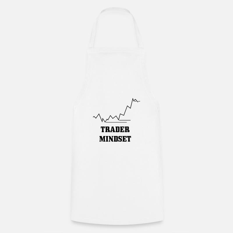 Trader Mindset - Cooking Apron - white