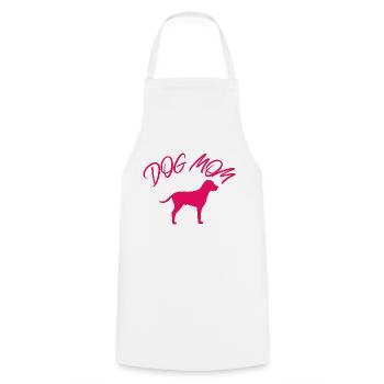 Dog Mom - Kochschürze - Weiß - Vorne - AI Model Male 185 dark (185cm)