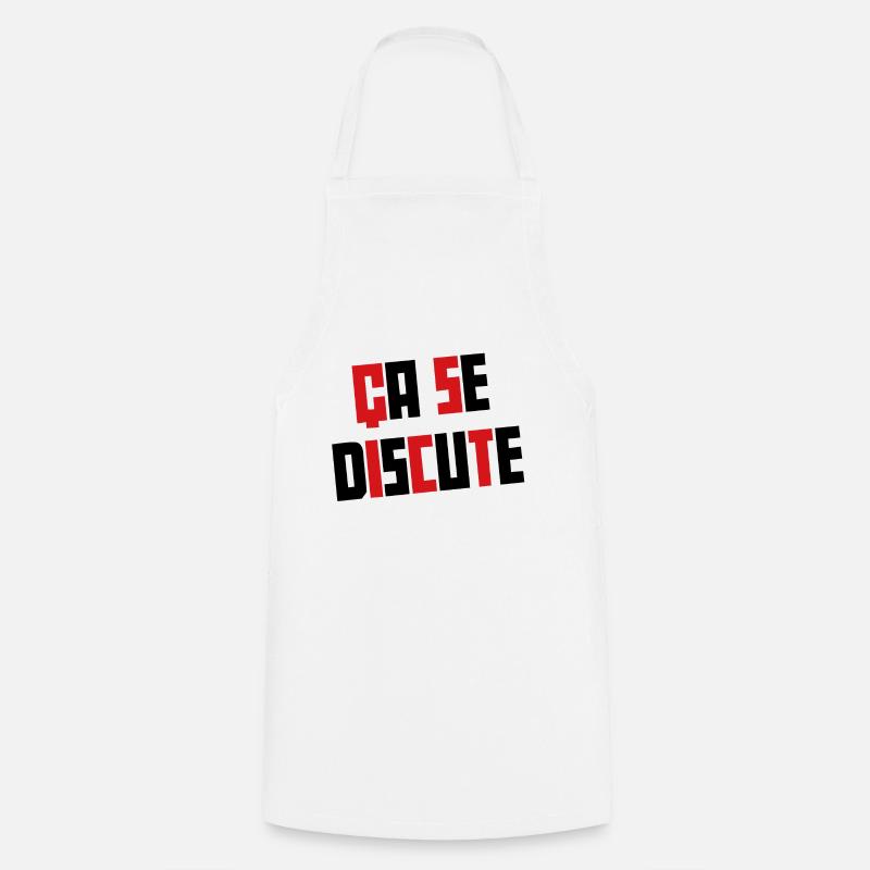 ca se discute - Tablier de cuisine - blanc