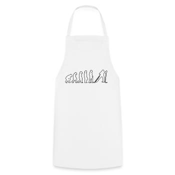 Skier Ski Ski Outfit Skiing Ski Design - Cooking Apron - white - Front - AI Model Male 185 dark (185cm)