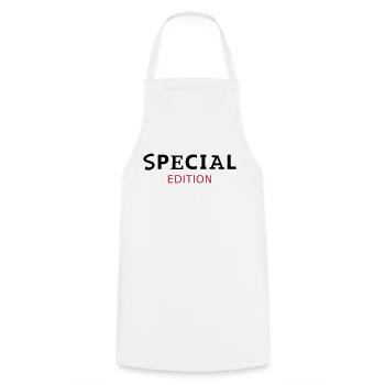Special Edition Premium lettering - Cooking Apron - white - Front - AI Model Male 185 dark (185cm)