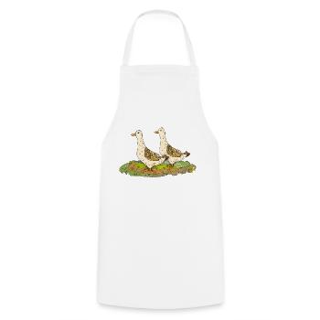 Duck - Cooking Apron - white - Front - AI Model Male 185 dark (185cm)