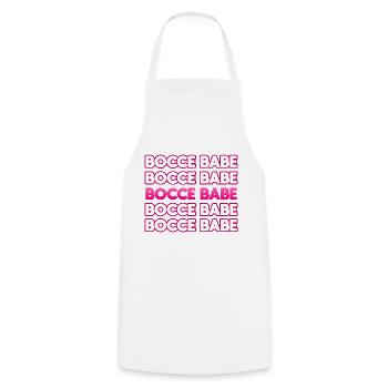 Bocce Bocci Colorful Balls Player I Gift - Cooking Apron - white - Front - AI Model Male 185 dark (185cm)