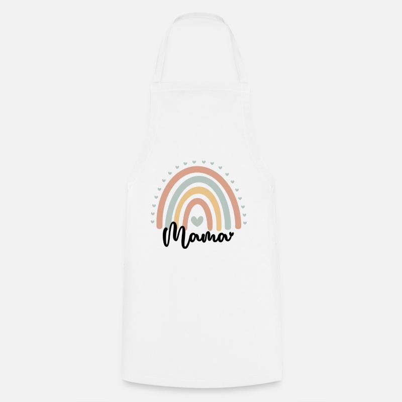 Mama Regenbogen - Kochschürze - Weiß