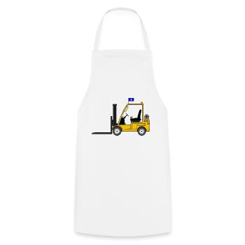 Stapler Kosovo Flagge - Kochschürze - Weiß - Vorne - AI Model Male 185 dark (185cm)