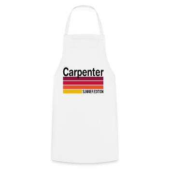 Craftsman Handyman Craft Tool Construction Site - Cooking Apron - white - Front - AI Model Male 185 dark (185cm)