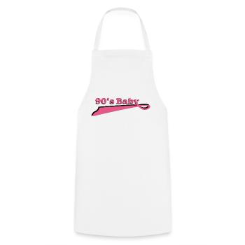 90's baby - Cooking Apron - white - Front - AI Model Male 185 dark (185cm)