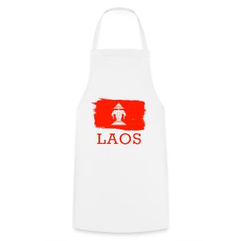 Laos Laote Laoten Elefant Lao I Geschenk - Kochschürze - Weiß - Vorne - AI Model Male 185 dark (185cm)