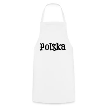 Polska Pologne - Tablier de cuisine - blanc - Devant - AI Model Male 185 dark (185cm)