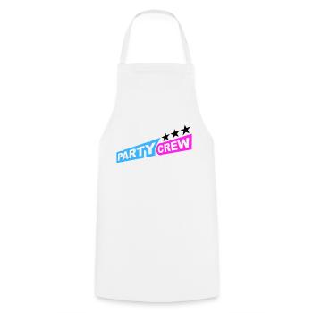 Party Crew Fun Stars Celebrate Team Friends Member - Tablier de cuisine - blanc - Devant - AI Model Male 185 dark (185cm)
