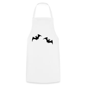 Bat 2 - Cooking Apron - white - Front - AI Model Male 185 dark (185cm)